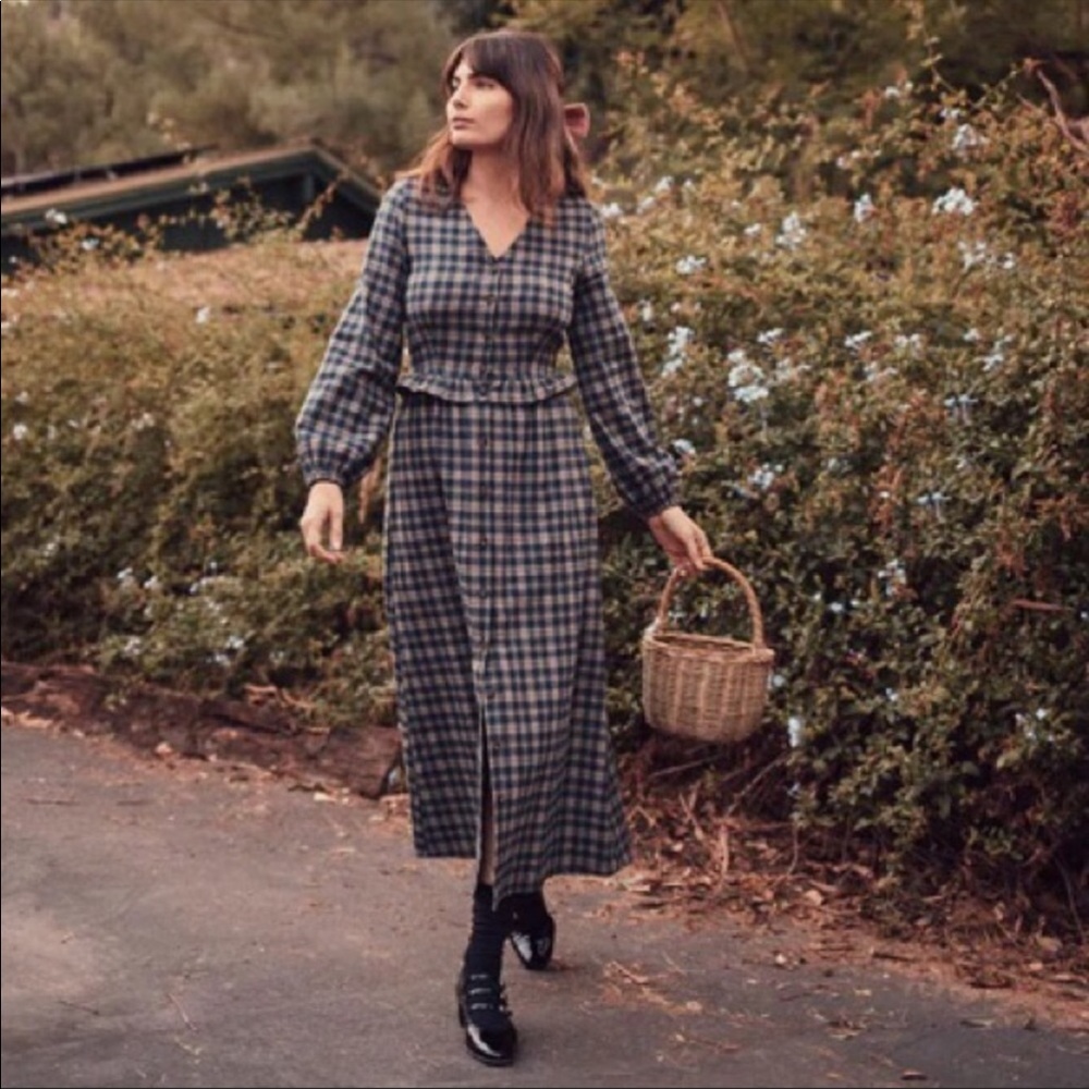 Christy Dawn Juniper Dress In Winter Plaid